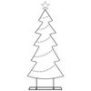 vidaXL Metal Christmas Tree with Stand Black 150 cm Steel