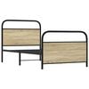 vidaXL Bed Frame Without Mattress 100x200 cm Sonoma Oak Engineered Wood