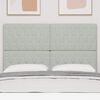 vidaXL Headboard with Headboard Light Grey 160 cm Faux Leather