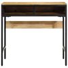 vidaXL Writing Desk with Drawer Brown 80 x 50 x 75 cm Solid Mango Wood