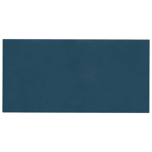 vidaXL Wall Headboard 12 pcs Blue 30 x 15 cm Velvet