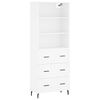 vidaXL Highboard White 69.5x34x180 cm Engineered Wood