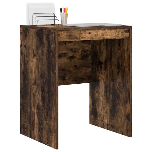 vidaXL Desk Smoked Oak 60 x 50 x 76 cm