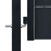 vidaXL Fence Gate PVC and Steel 100x204 cm Anthracite