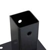 vidaXL Post Bases Square 12 pcs Anthracite 71x71 mm Powder-coated Steel
