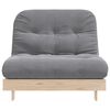 vidaXL Futon Sofa Bed with Mattress 100x206x11 cm Solid Wood Pine