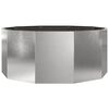 vidaXL Planter Silver 120 x 120 x 50 cm Stainless Steel
