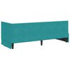 vidaXL Corner Bed Frame with Headboard Turquoise 80 cm x 200 cm Velvet