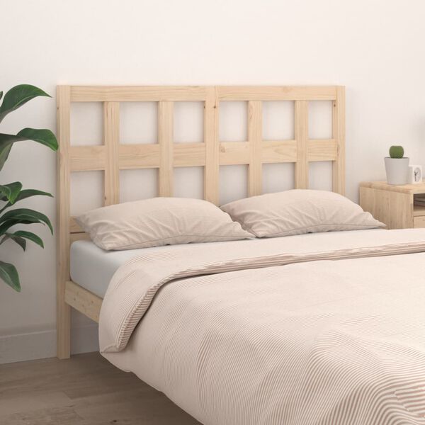 vidaXL Bed Headboard 165.5x4x100 cm Solid Wood Pine