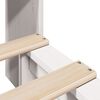 vidaXL Bookcase Bed without Mattress White 100x200 cm Solid Wood