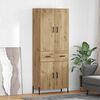 vidaXL Highboard Artisan Oak 69.5 x 34 x 180 cm Engineered Wood