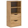 vidaXL Side Cabinet with Drawers ODDA 40x24x79 cm Solid Wood Pine