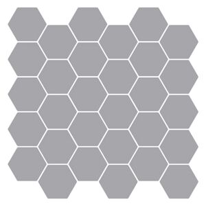 vidaXL Hexagon Tile 10 pcs Grey 30 x 30 cm Polyurethane and PET