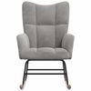 vidaXL Rocking Chair Light Grey Velvet