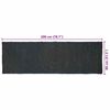 vidaXL Area Rugs Rectangular Dark Grey 80 x 200 cm Jute