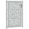 vidaXL Garden Gate 100x150 cm Weathering Steel Flame Design