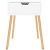 vidaXL Bedside Cabinet White 40x40x56 cm Engineered Wood