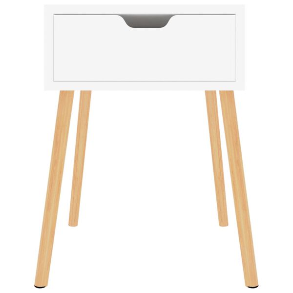 vidaXL Bedside Cabinet White 40x40x56 cm Engineered Wood