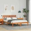 vidaXL Bed Frame Brown 120 x 190 cm Solid Pine Wood