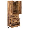 vidaXL Highboard with Drawer 2 pcs Old Wood 69.5 x 34 x 180 cm