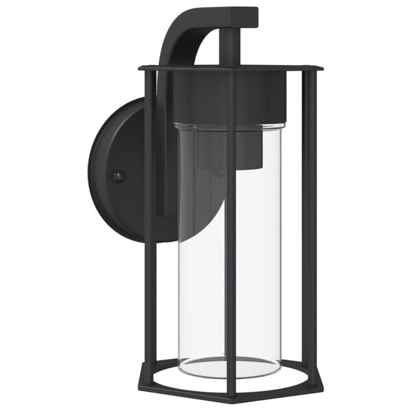 vidaXL Outdoor Wall Light Black Stainless Steel