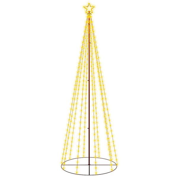 vidaXL Christmas Cone Tree Warm White 310 LEDs 100x300 cm