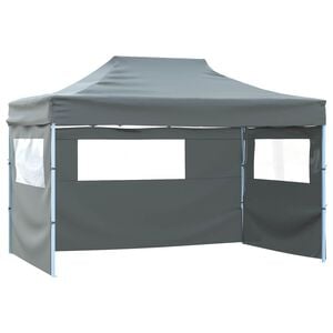 vidaXL Party Tent 280 x410 x 315 cm Anthracite Oxford Fabric