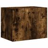 vidaXL Wall-mounted Bedside Cabinet Smoked Oak 45x30x35 cm