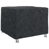 vidaXL Furniture Cover Plain Black 125 x 125 x 74 cm Fabric