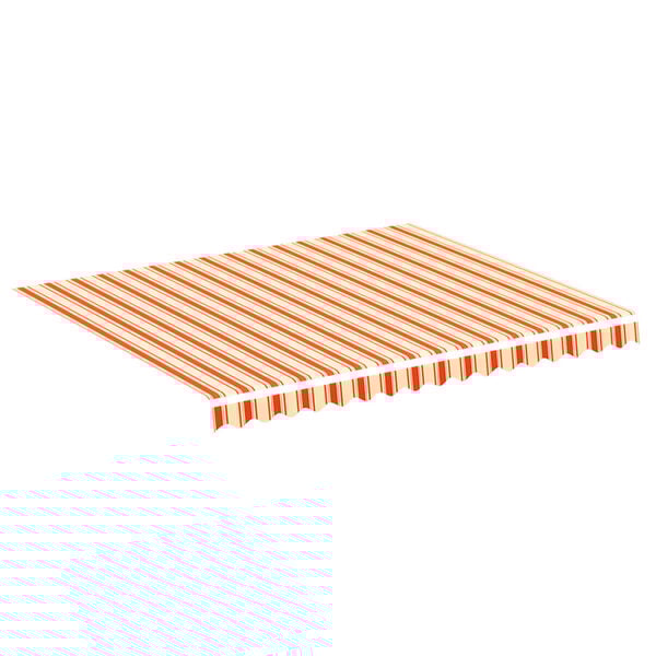 vidaXL Replacement Fabric for Awning Yellow and Orange 3x2.5 m