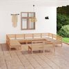 vidaXL 11 Piece Garden Lounge Set Solid Wood Pine