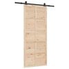 vidaXL Sliding Door Natural 80 x 208 cm Solid Pine Wood