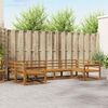 vidaXL Outdoor Sofa Set 6 pcs Natural Solid Acacia Wood