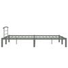 vidaXL Bed Frame without Mattress Grey Metal 120x200 cm