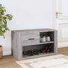 vidaXL Shoe Cabinet Grey Sonoma 80x35x45 cm Engineered Wood