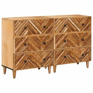 vidaXL Storage Cabinets 2 pcs Brown 60 x 33.5 x 75 cm Solid Mango Wood