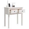 vidaXL Console Table White 70x35x75 cm Solid Wood Pine