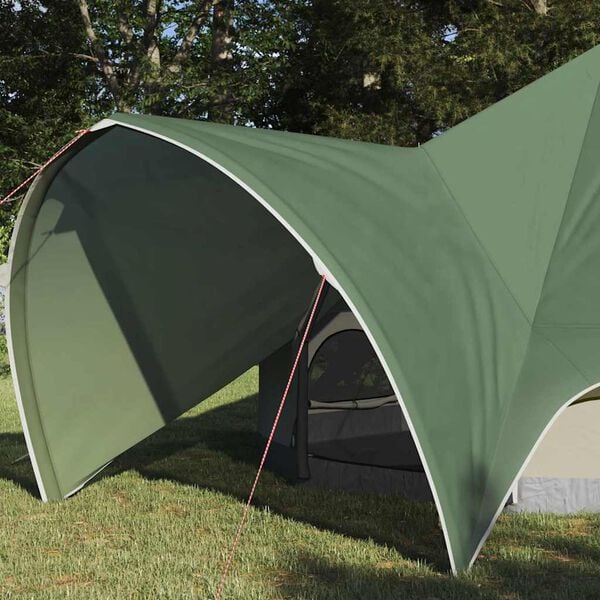 vidaXL Teepee Tent with Roof Green and Grey 312 x 312 x 197 cm