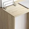 vidaXL Desk with Shelf Sonoma Oak 78.5 x 37 x 154.5 cm Engineered Wood