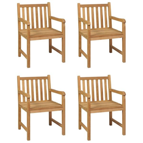 vidaXL 5 Piece Garden Dining Set 160x80 cm Solid Teak Wood