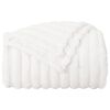vidaXL Throw Blanket White 150 x 130 cm Fleece