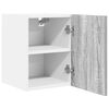 vidaXL Hanging Cabinet 2 pcs Grey Sonoma and White 30 x 31 x 40 cm