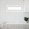 vidaXL Basement Window RISOR 100x40 cm Tilt 2 Glazing White