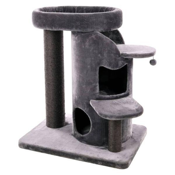 FLAMINGO Cat Scratching Tree Kano 85x62x90 cm Grey