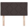 vidaXL Headboard with Headboard Dark Brown 80 cm Faux Leather