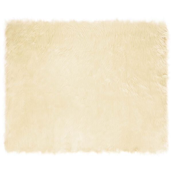 vidaXL Faux Sheepskin Rug Tafalla Cream 200 x 280 cm Polyester