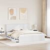 vidaXL Bed Frame with Drawer White 180 x 200 cm Engineer Wood