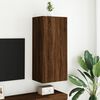 vidaXL TV Wall Cabinet Brown Oak 40.5x30x90 cm Engineered Wood