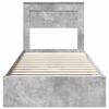 vidaXL Storage Bed Concrete Grey 90 x 190 cm Engineered Wood