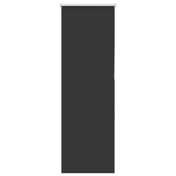 vidaXL Roller Blind Blackout Black 50x175 cm Fabric Width 45.7 cm Polyester